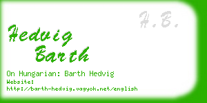 hedvig barth business card